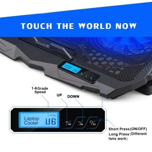 LAPTOP COOLING PAD S-18 - 4 Heavy Duty Fans