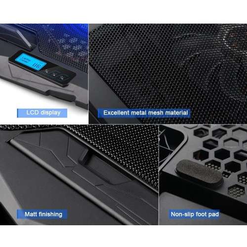 LAPTOP COOLING PAD S-18 - 4 Heavy Duty Fans
