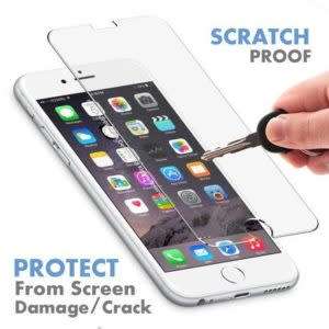 IPHONE 6S+ LCD WITH COMPLETE ASSEMBLY DIGITIZER(black or white) PLUS Tempered Glass