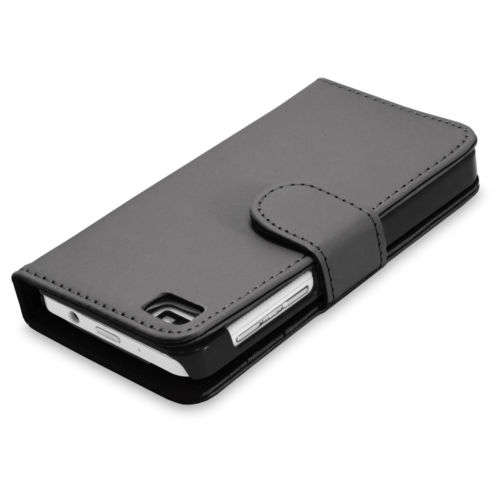 Book Case Pouch for Blackberry Z10  - Black