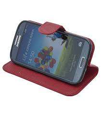 Book Case Pouch For Samsung Galaxy S4 - Red