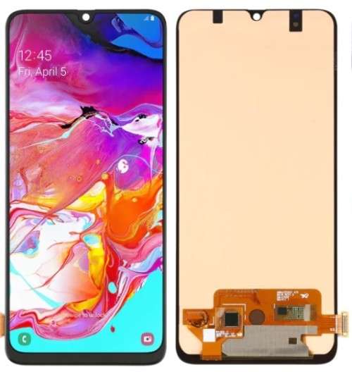 OLED LCD Display For Samsung Galaxy A70 SM-A705F LCD Replacement Black+Tempered Glass