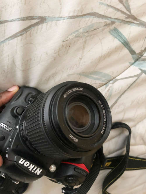 Nikon D7000 with 55-200mm lens (Pro digital camera)