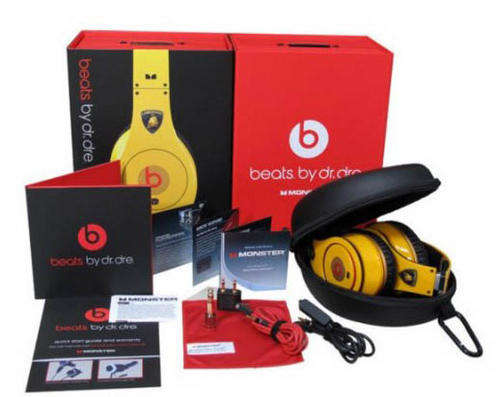 New MB By Dr. Dre Studio HD Lamborghini Headphones Box Monster Beats FREE SHIP