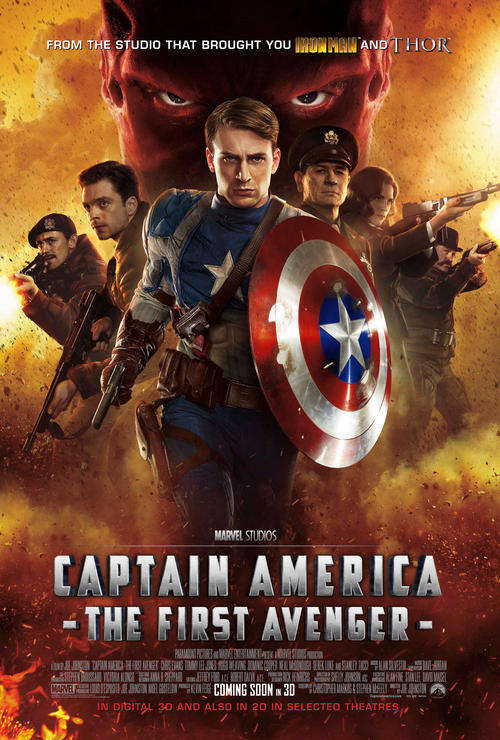 ORIGINAL CINEMA MOVIE POSTER " CAPTAIN AMERICA"