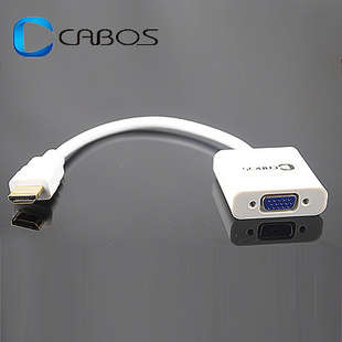CABOS HDMI to VGA Adapter ( HDMI to VGA One Way Only) for Projector / Monitor