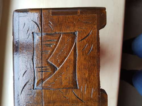 Carved oriental jewellery box