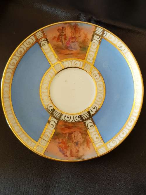 Vintage hand painted demitasse
