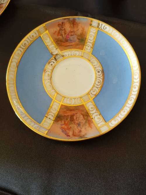 Vintage hand painted demitasse