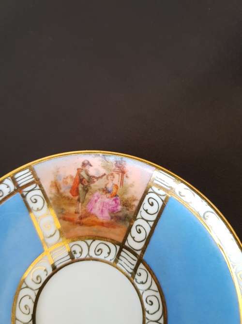 Vintage hand painted demitasse