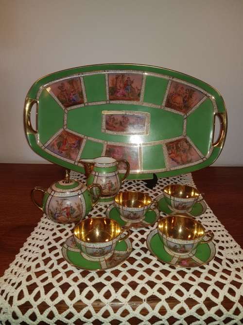 Art Nouveau Carlsbad coffee tea set
