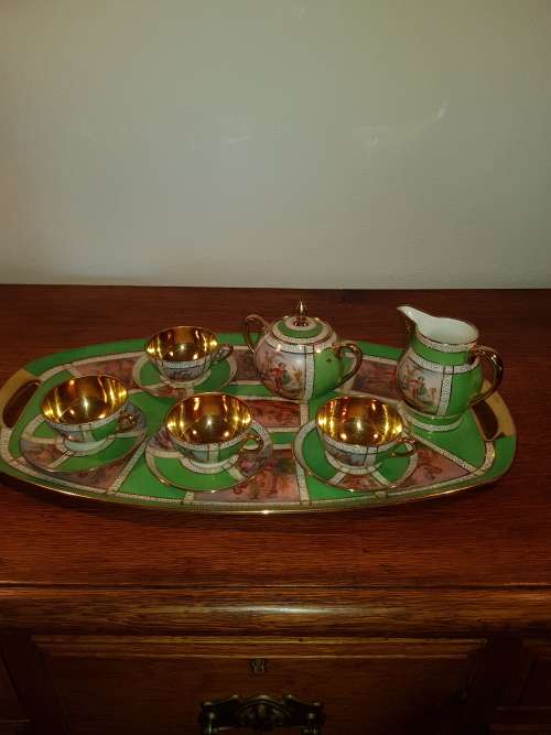 Art Nouveau Carlsbad coffee tea set