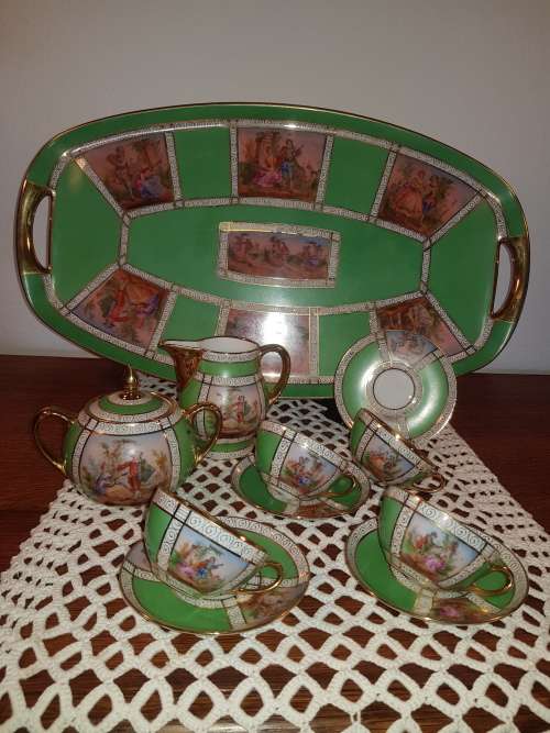 Art Nouveau Carlsbad coffee tea set