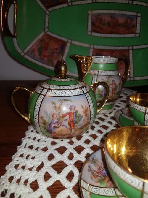 Art Nouveau Carlsbad coffee tea set