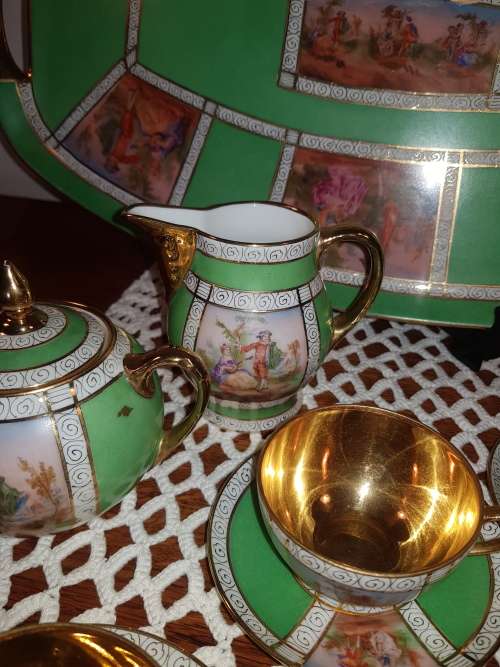 Art Nouveau Carlsbad coffee tea set