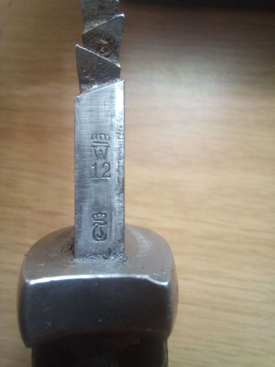 kS98 Bayonet with Leather Grips from the South West African Schutztruppe with Sawback blade