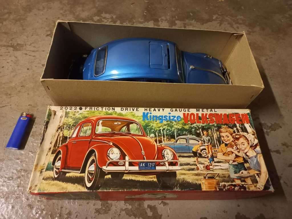 volkswagen beetle 2022 friction drive heavy gauge metal king size model car