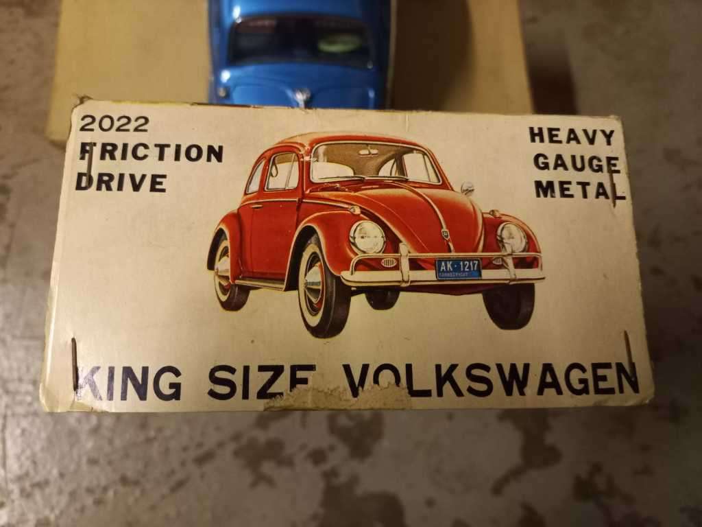volkswagen beetle 2022 friction drive heavy gauge metal king size model car