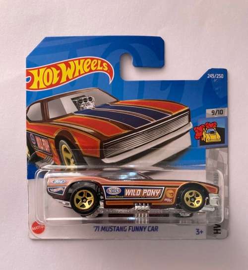 Hot Wheels , 71 Mustang Funny Car , Treasure Hunt , on card