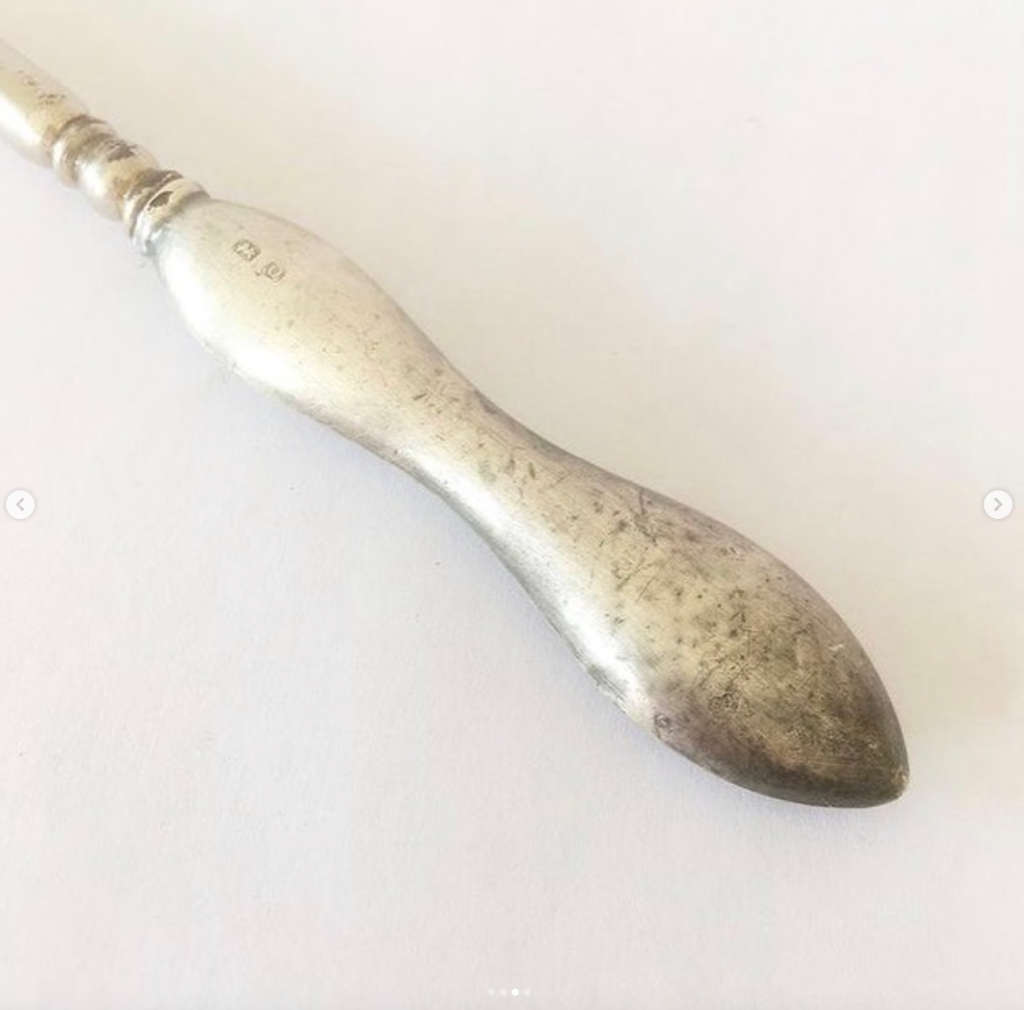 Antique Silver Handled Hallmarked Button Hook