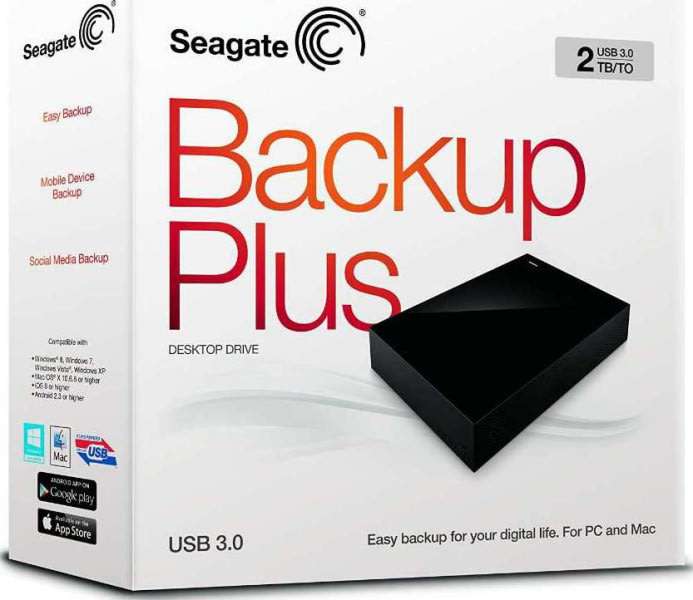 USB 3.0 Seagate Expansion 2 TB External 3.5