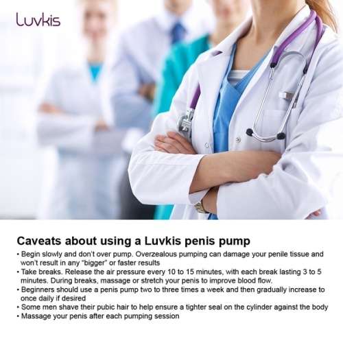 Male Penis Vacuum Pump Air Enlarger Extender Prolong Enhancer with two rings