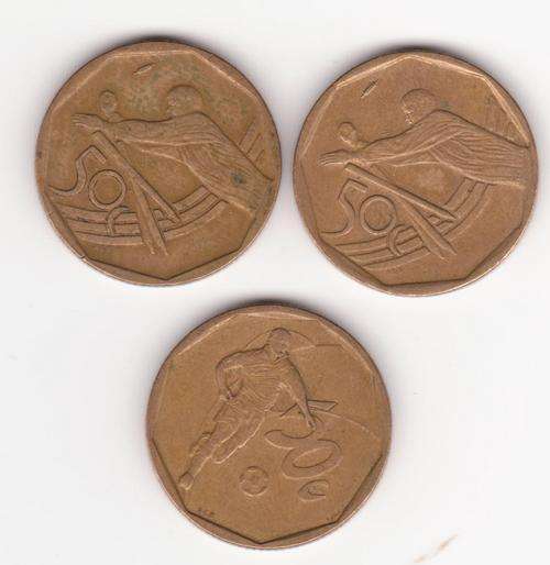 2002 Soccer & cricket 50c