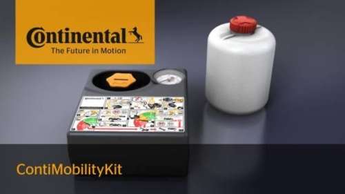 Continental Air Compressor with Sealant. **ContiMobilityKit**