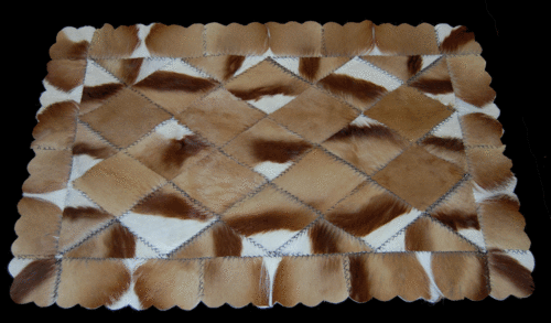SPECTACULAR Rectangular Springbok Rug!!!
