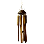 GENUINE BAMBOO & COCONUT WIND CHIME - BRAND NEW - IMPORTED FROM BALI!!!