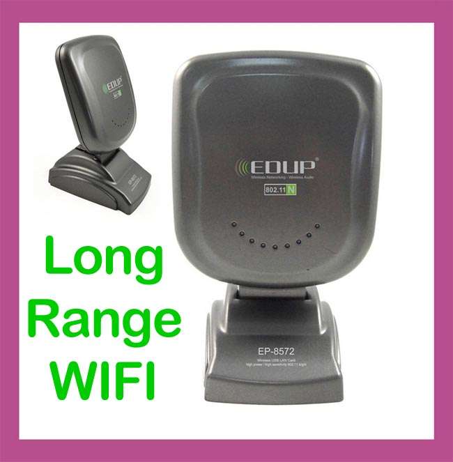 Wireless N 150Mbps USB Card/Antenna 13 DBI - LONG RANGE, HUGE ANTENNA - BOOST your wifi signal