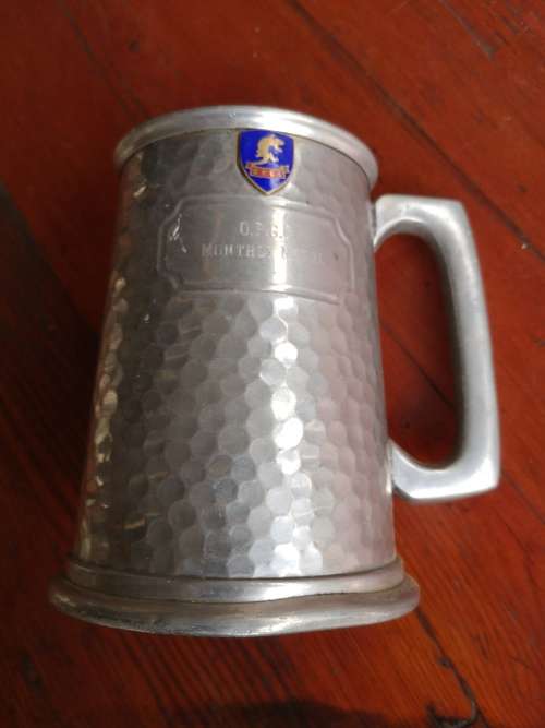 Pewter / aluminium beer mug / tankard