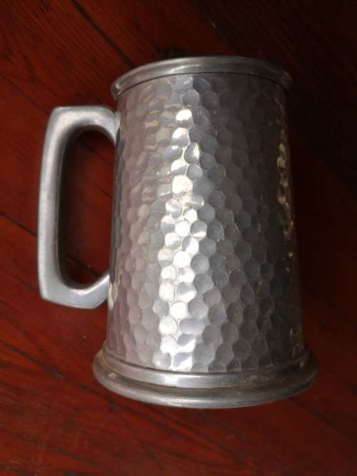 Pewter / aluminium beer mug / tankard