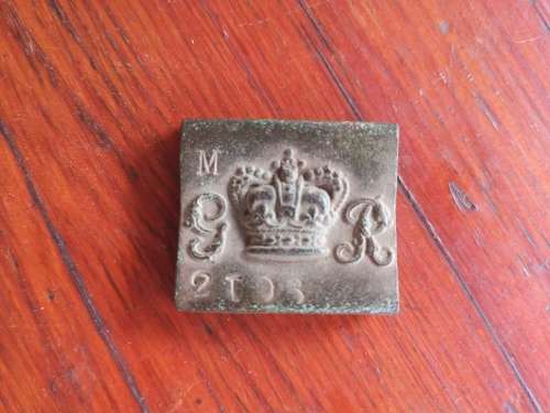 Georgian British Colonial belt tag