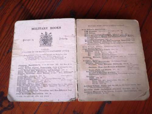 Original British 1907 Signals Manual