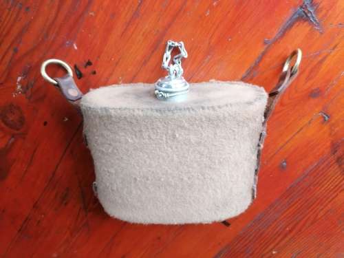 RARE British / UDF 1900 `India Pattern` water bottle