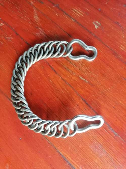 Nickeled riding spur chains