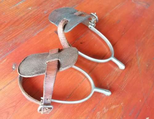 Nickeled riding spurs - Boer War or WW1
