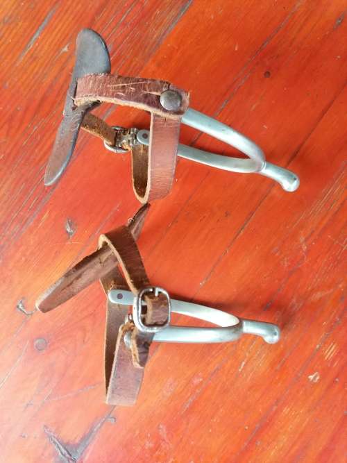 Nickeled riding spurs - Boer War or WW1