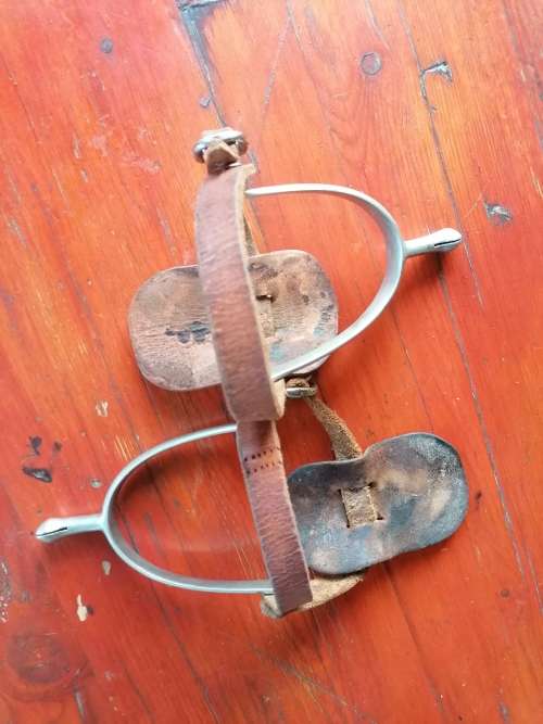 Nickeled riding spurs - Boer War or WW1