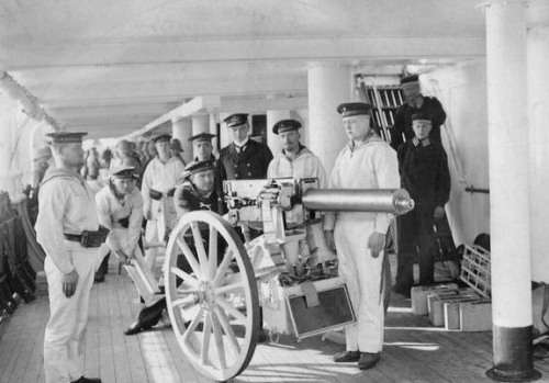 Rare German WW1 Naval Pom-Pom artillery shell