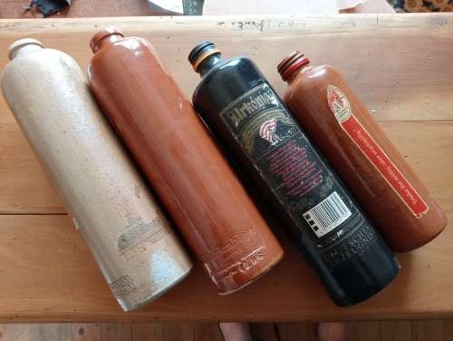 Four German Stoneware Bottles