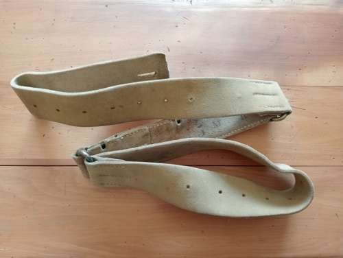 RARE Boer War / UDF Slade Wallace buff leather belt
