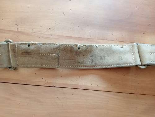 RARE Boer War / UDF Slade Wallace buff leather belt