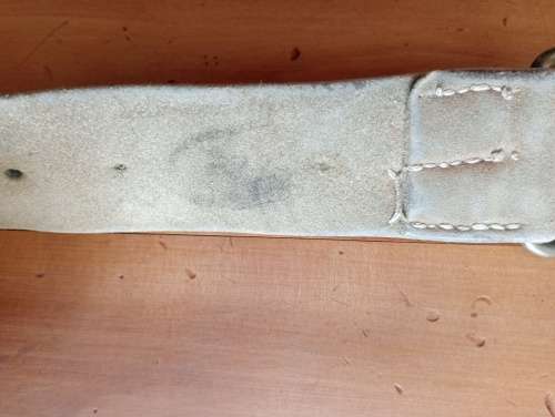 RARE Boer War / UDF Slade Wallace buff leather belt