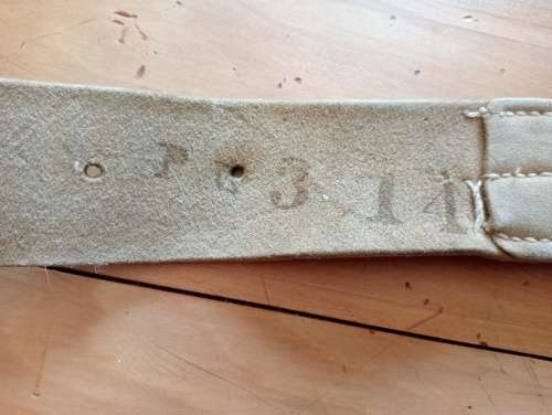 RARE Boer War / UDF Slade Wallace buff leather belt