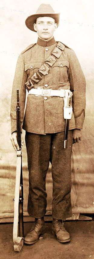 RARE Boer War / UDF Slade Wallace buff leather belt