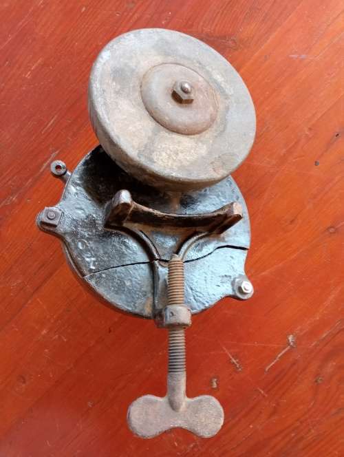 Antique Hand-crancked Bench Grinder - USA made