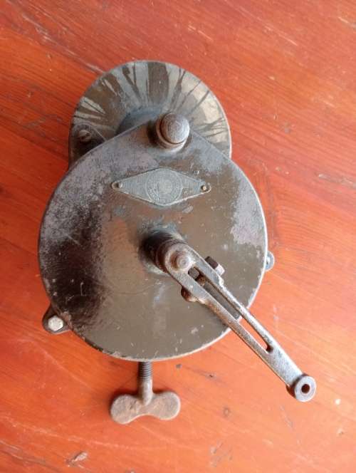 Antique Hand-crancked Bench Grinder - USA made