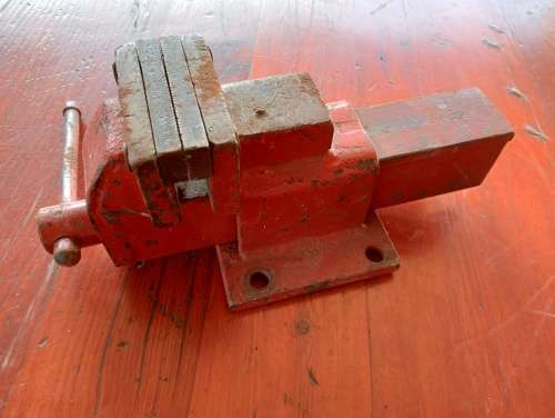 Vintage Bench Mounted Vice